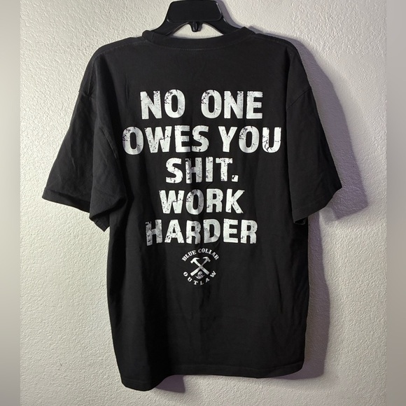 Outlaw Black Graphic T-Shirt for Men XL - Picture 5 of 10